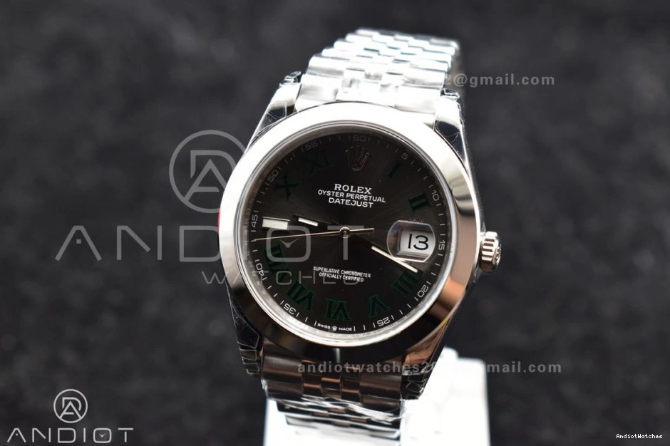VS FashionForward 41 Jubilee Steel 642 on Green 1:1 126334 DateJust Roman VSF Gray 904L Best Dial SS Edition Bracelet 0923